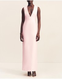 Shona Joy - Otis Plunged Fitted Maxi Dress