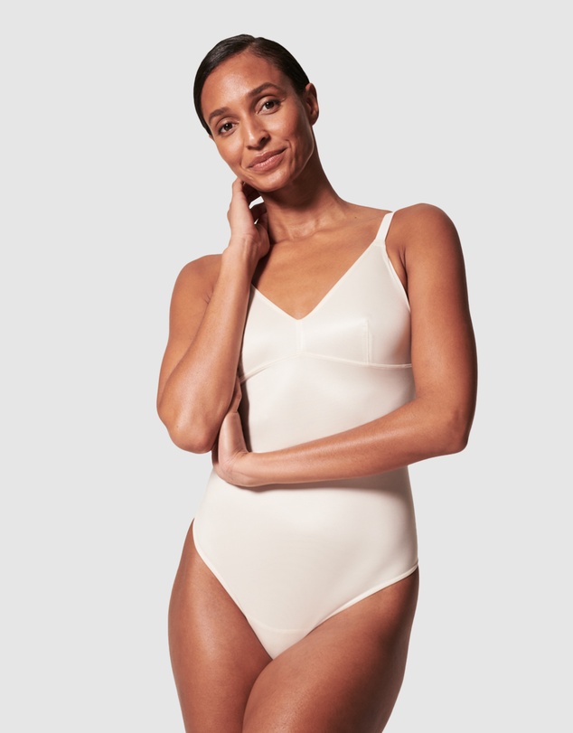 Spanx - Shaping Satin-Thong Bodysuit