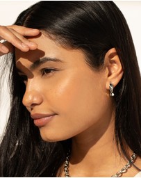 Mestige - Formation Earrings - Silver Plated