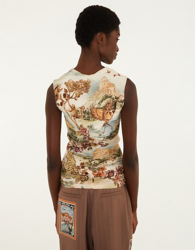 Farm Rio - Toile De Rio Winter Sleeveless Blouse