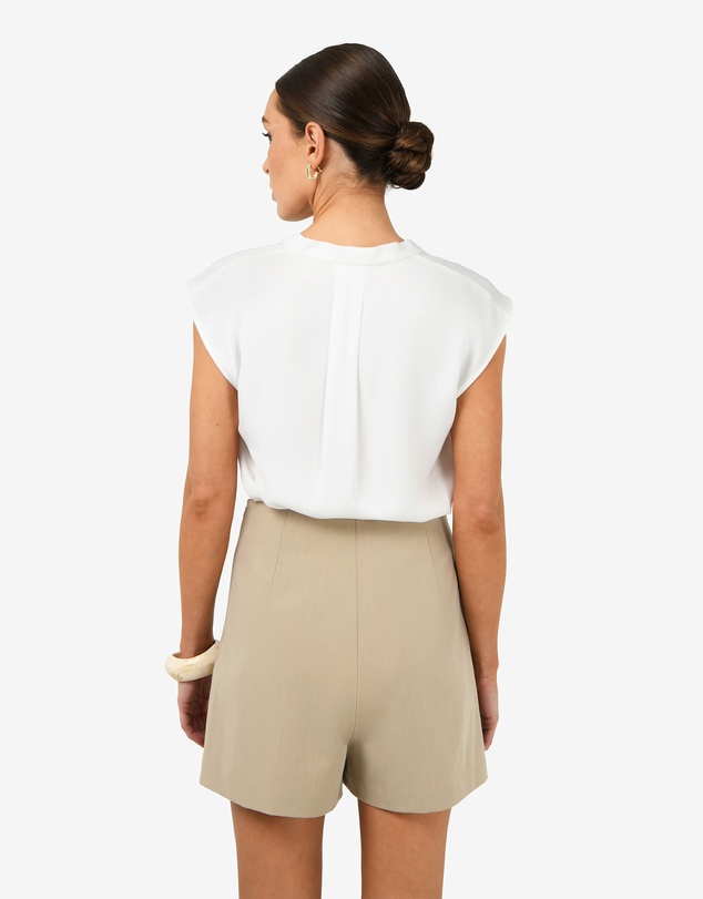 Forcast - Adelaide V-Neck Cap Sleeve Top