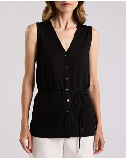 David Lawrence - Jordan Silk Blend Knit Vest