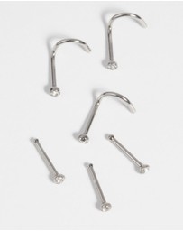 Lovisa - Surgical Steel Nose Studs with Diamantes