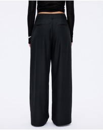 Minima Esenciales - Senna Wool Blend Wide Leg Pants