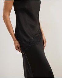 Atmos&Here - Leoni Asymmetric Lace Satin Cami