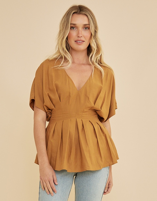 Amelius - Francesca Pleated Top