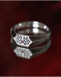 SUE THE BOY - 2 Birds 1 Stone Signet Ring