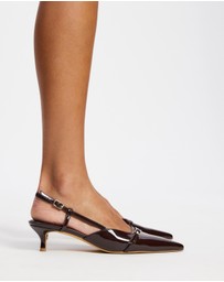 Dazie - Jane Pointed Toe Kitten Heels