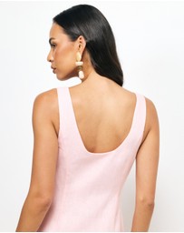 AERE - Fern Linen Maxi Dress
