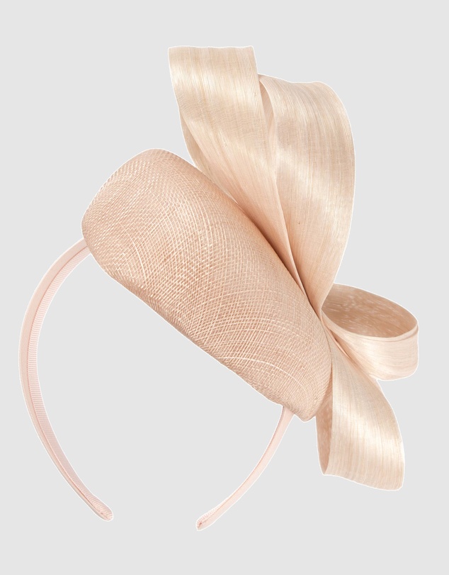 Max Alexander - Blush Pillbox Racing Fascinator
