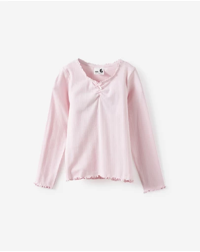 Cotton On Kids - Jade Ruched Long Sleeve Top