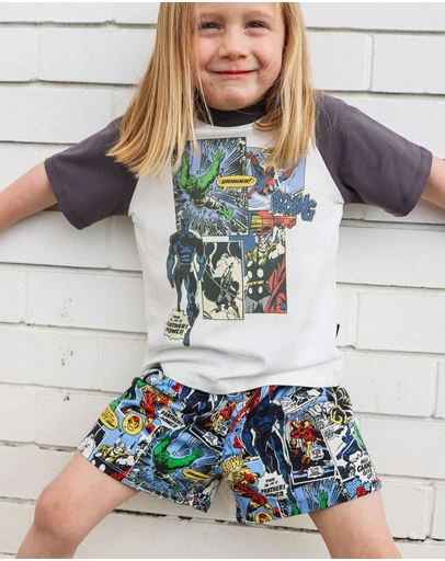 Rock Your Kid - Marvel Raglan Sleep Set - ICONIC EXCLUSIVE