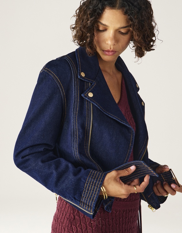 MOS The Label - Sia Denim Biker Jacket
