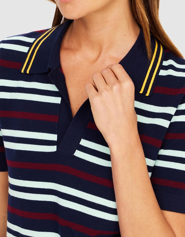 The Upside - Archie Collared Knit Polo