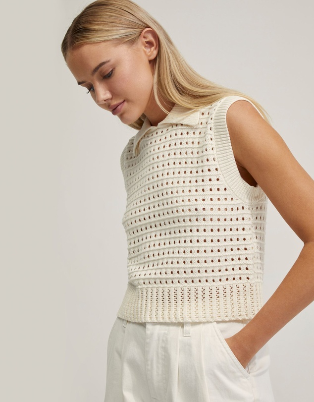 Oxford - Tory Cotton Knitted Vest
