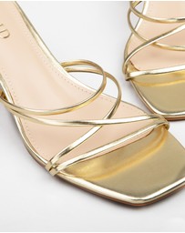 RAID - Charli Gold Kitten Heels Mule