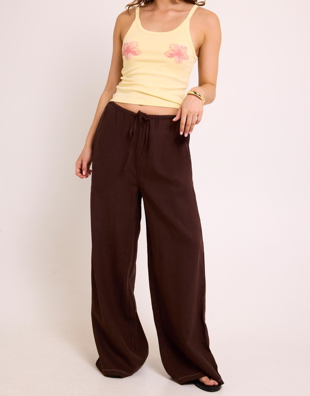 Subtitled - Hideaway Linen Wide Leg Pants