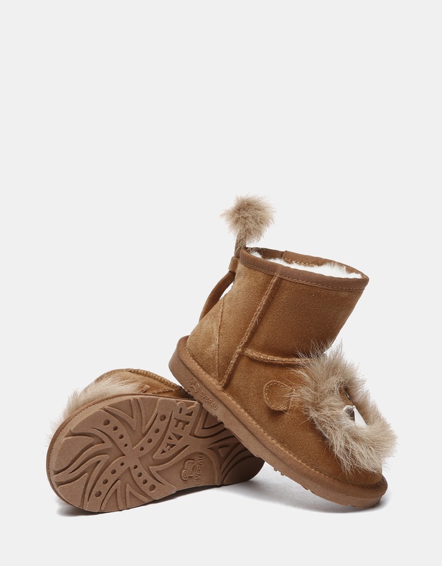 EVERAU - EverAU Ugg Lion Kids Plus Cow Suede Upper UGG Boots