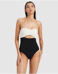 JETS - Versa Rib Cut Out Bandeau One-Piece