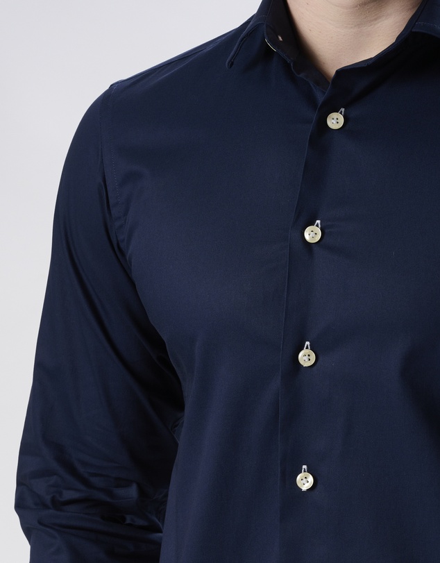 3 Wise Men - 3 Wise Men Sisa Navy Blue Shirt