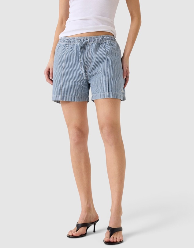 GUESS Jeans - GUESS JEANS Striped Drawstring Shorts