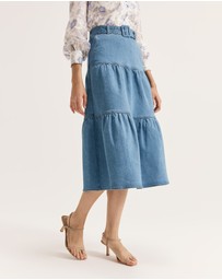 Review - Piper Denim Midi Skirt
