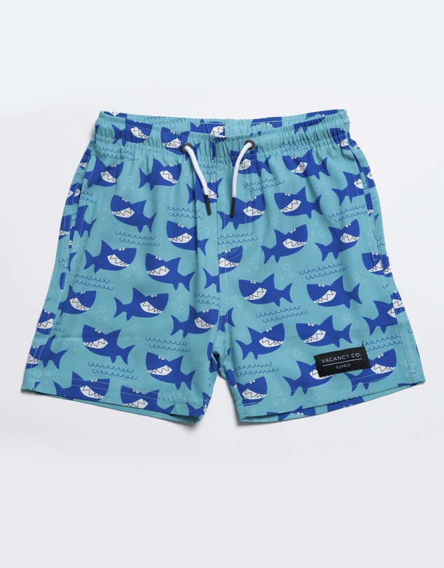 Vacancy Co - Smiley Shark Swim Short - Youth