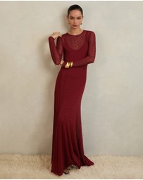 REISS - ATELIER Ami Pointelle-Knit Maxi Dress