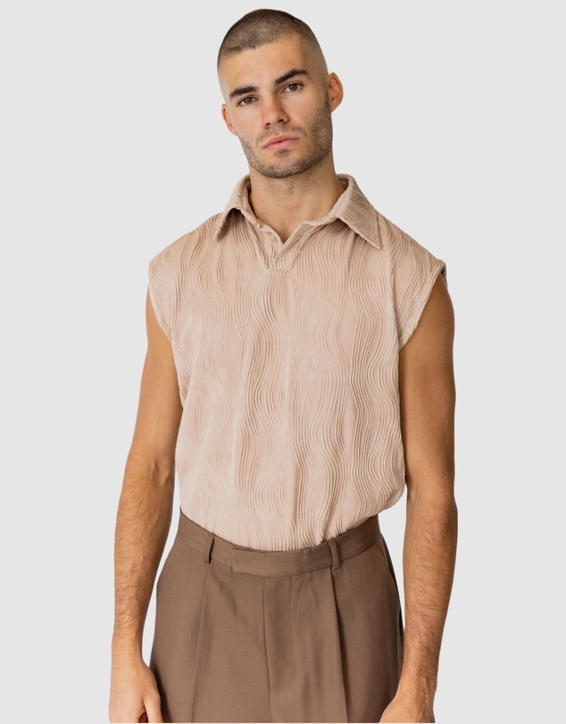 Justin Cassin - Verve Sleeveless Collared Shirt