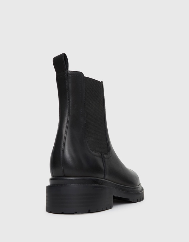 Betts - Indigo Leather Chelsea Ankle Boots