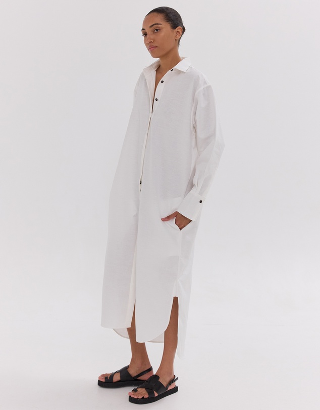 Cloth & Co. - The Shirt Dress | White
