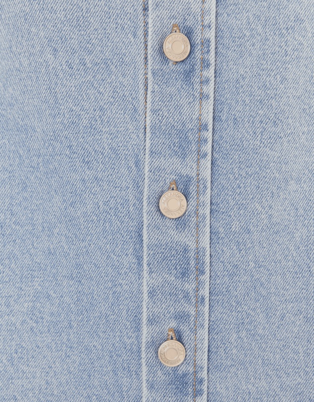 ALEXANDRA - Basen Shacket Light Blue Denim