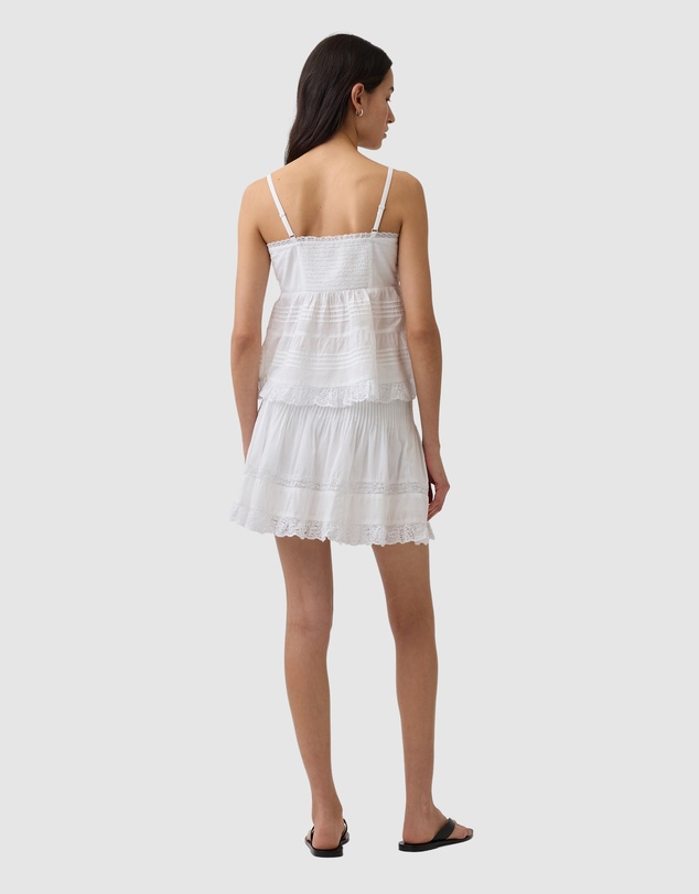 GAP - Pintuck Lace Trim Mini Skort