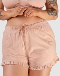 B Free Intimate Apparel - 100% Cotton Frill Shorts