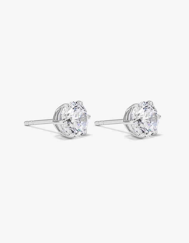 Michael Hill - 7.3mm Round Brilliant Cubic Zirconia Stud Earrings in Sterling Silver