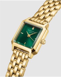 Rosefield - The Boxelle Emerald Gold-Tone Bracelet Watch