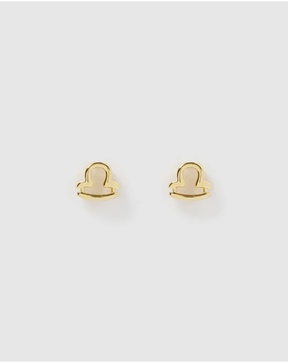 Izoa - Libra Star Sign Symbol Stud