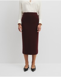 Country Road - Compact Wool Knit Skirt