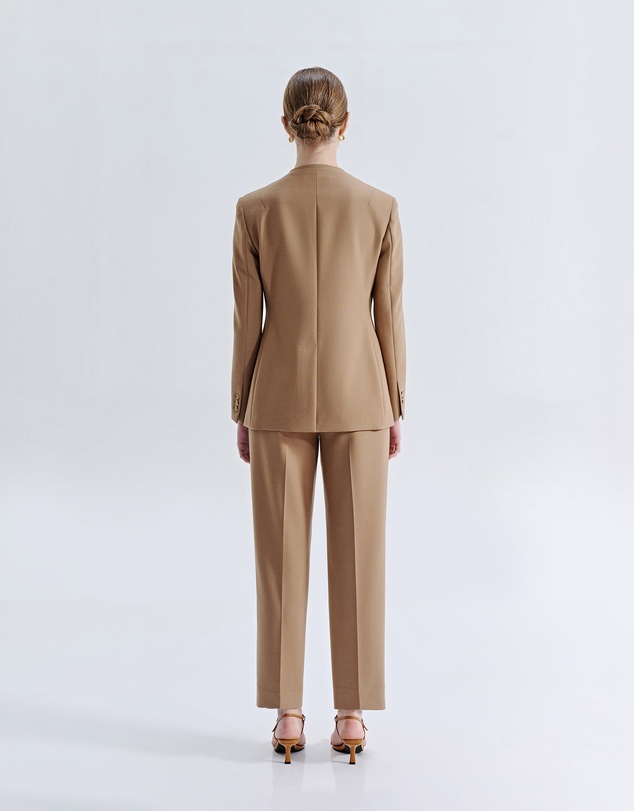 IDA+S - Sienna Wool Collarless Suit Jacket