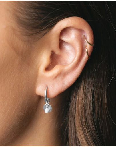 Alana Maria - Sia Mini Hoop Earrings - Sterling Silver