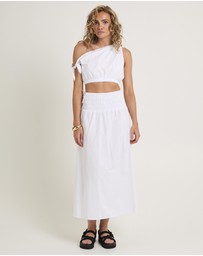 Subtitled - Clara Tie Side Maxi Skirt
