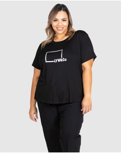 Love Your Wardrobe - LYW & Co Foil Print Tee