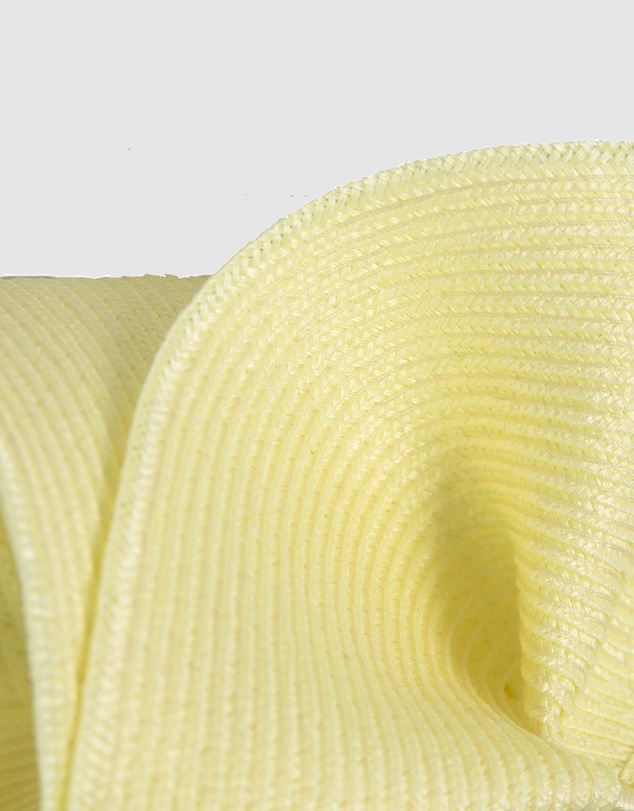 Max Alexander - Large Wavy Light Yellow Racing Fascinator