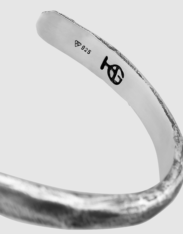 Haze & Glory - ICONIC EXCLUSIVE - Twisted Bangle in Oxidised 925 Silver