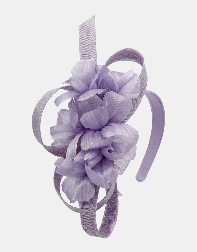 Morgan & Taylor - Wrenn Fascinator in Lilac Purple