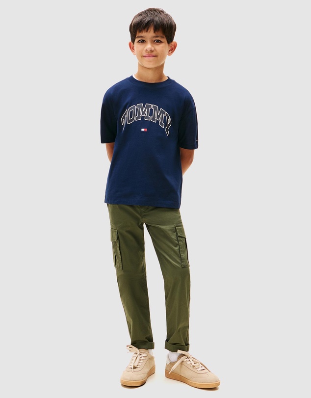 Tommy Hilfiger - Varsity Logo Crew Neck T-Shirt - Teens
