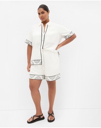 City Chic - Bianca Border Detail Short