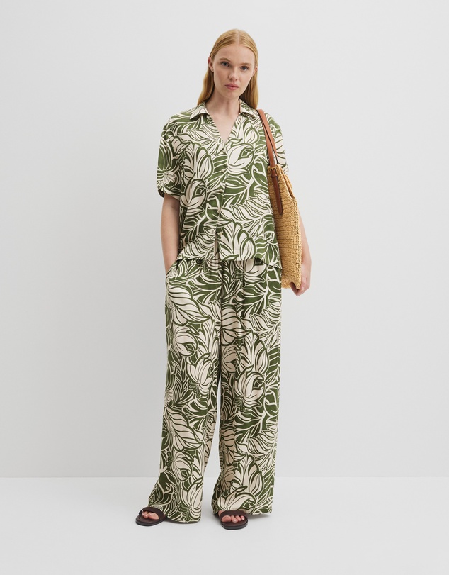 Country Road - Print Short Sleeve Cupro Shirt