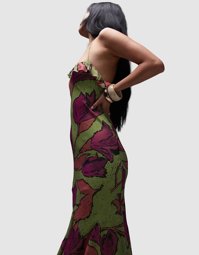 TOPSHOP - Godet Hem Occasion Midi Dress