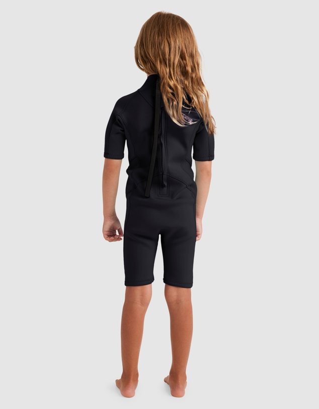 Billabong - Girls 2 to 6 2/2mm Foil Back Zip Springsuit